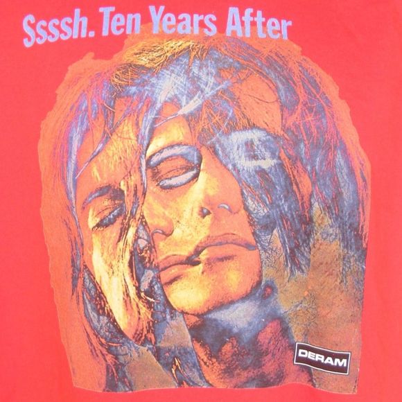 TEN YEARS AFTER Ssssh Tee, L, Red, Gildan, Short sleeve, 1 Side, Alvin Lee - Picture 2 of 7